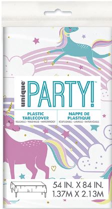 Magical Plastic Unicorn Tablecover 1.37M X 2.13M