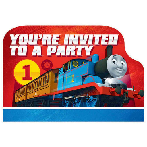 Thomas The Tank  Invitations Pack Of 8