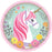 Magical Unicorn Round Plates