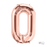 34" Rose Gold Foil Letter O