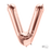 34" Rose Gold Foil Letter V