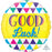 Foil Balloon 21” Goodluck Triangles