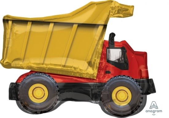 Foil Balloon Supershape Dump Truck 81cm X 63cm