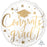 Gold Writing Congrats Grad Foil Balloon 45cm