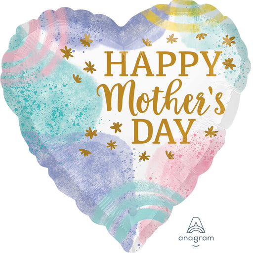 Happy Mothers Pastel Watercolor Foil 43 cm