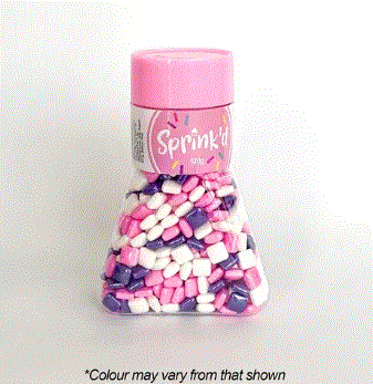 Sprink'd 6mm Squares Pink/Purple/White