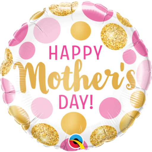 Products Happy Mothers Day Pink & Gold Dots