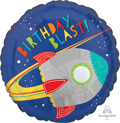 Birthday Blast Foil Balloon 43cm
