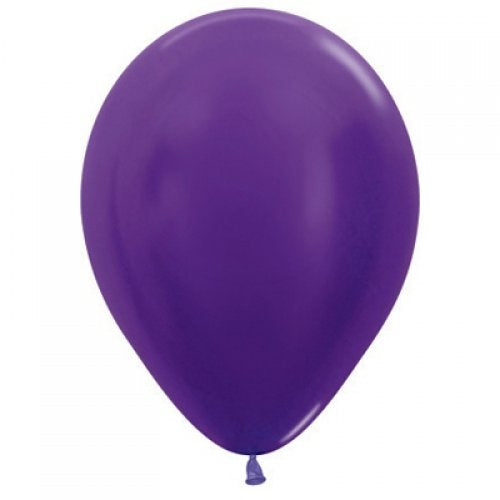 Decrotex 100 Pack Metallic Violet 30cm Balloon