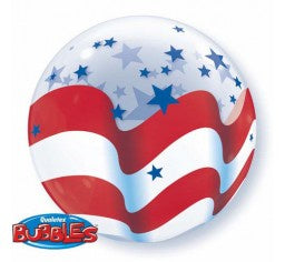 Patriotic Stars & Stripes Usa 56Cm Bubble