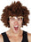 Red Fro Curly Brown Wig