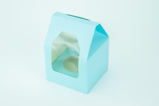 Single Cupcake Box With Insert - Blue