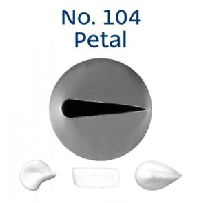 No. 104 Petal Standard Stainless Steel Piping Tip