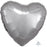 Heart Shape Foil Silver 45cm