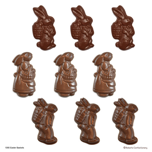 Easter Rabbits With Basket Moulds