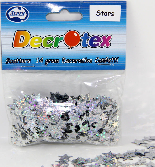 Scatters Stars Holographic Silver