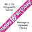 Happy Birthday Pink Holographic 9ft Banner