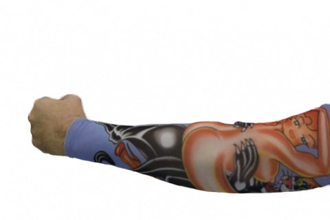 Red Hair Lady Tattoo Sleeve