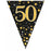 Sparkling Fizz Black and Gold Flag Bunting