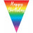 Rainbow Happy Birthday Flag Bunting 3.9m