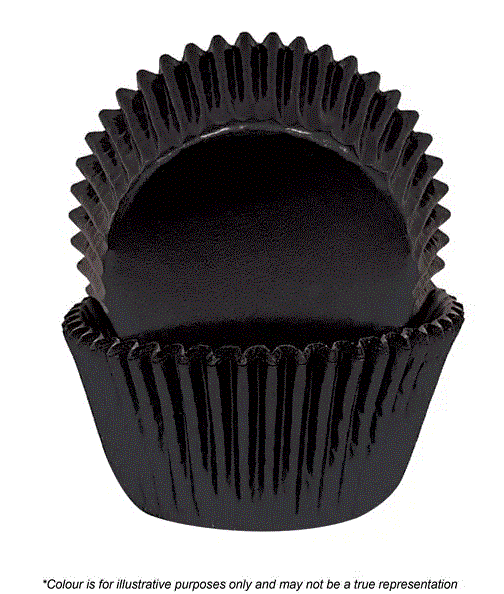 Cake Craft 408 Black Foil Baking Cups Pack Of 72