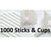 BALLOONS & CUPS 1000 BULK PACK