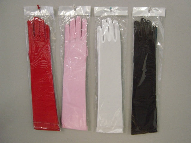 White Gloves Satin Long 44cm In Length
