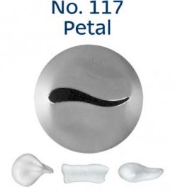 No.117 Petal Medium Stainless Steel Piping Tip