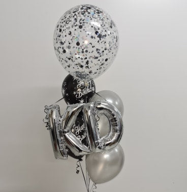 Big Confetti Numbered Balloon Bouquet