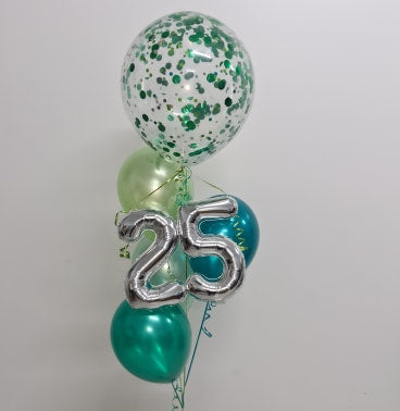 Big Confetti Numbered Balloon Bouquet