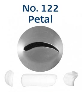 No. 122 Petal Medium Stainless Steel Piping Tip