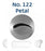 No. 122 Petal Medium Stainless Steel Piping Tip