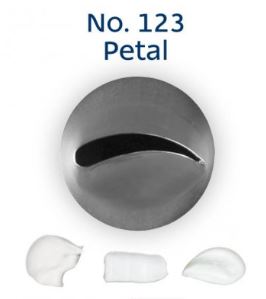 No. 123 Petal Medium Stainless Steel Piping Tip