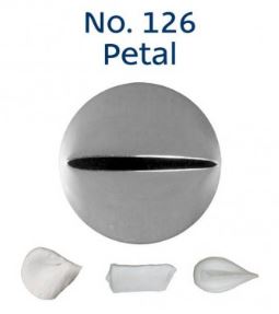No. 126 Petal Medium Stainless Steel Piping Tip