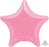 48cm Pale Pink Star Foil Balloon