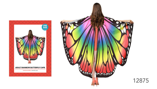 Deluxe Adult Rainbow Butterfly Wings