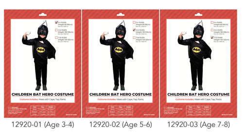Bat Hero Childrens Costume