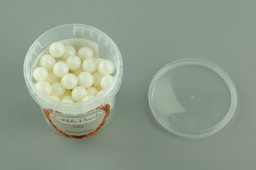 Pearly White Edible Cachous Pearls 12mm