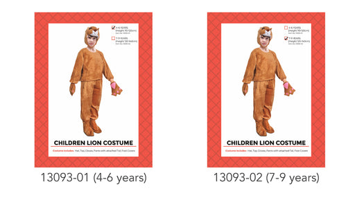 Children Lion Animal Costume