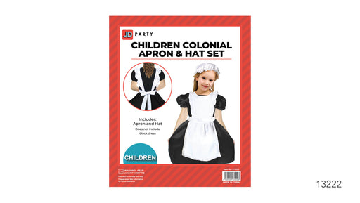 Children's Colonial Apron & Hat Set