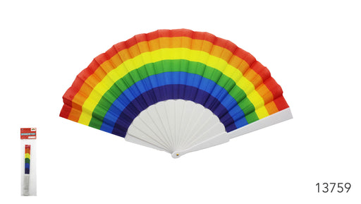 Rainbow Plastic Fabric Fan