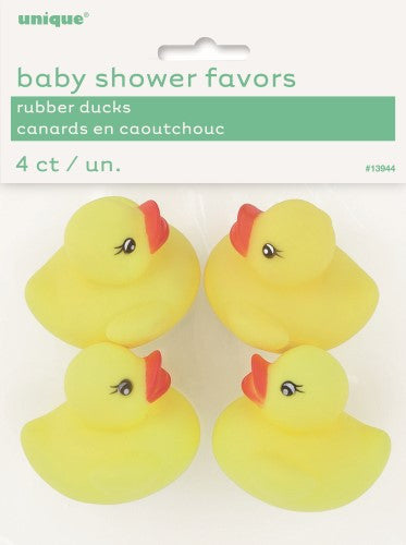 Baby Shower Rubber Ducks - 4 Pack