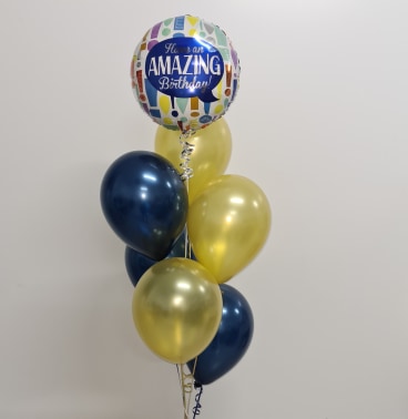 Dazzling Foil 7 Balloon Bouquet