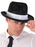 Gangster Hat Black with White Felt