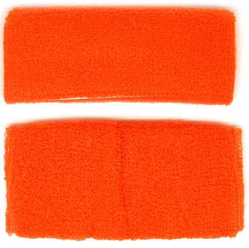 Retro Orange Headband and Wristband Set