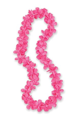 Luau Hot Pink Flower Lei