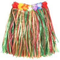 60cm Multi-coloured Hawaiian Skirt