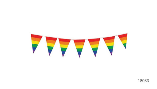 Rainbow Stripe Bunting Flag