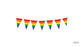 Rainbow Stripe Bunting Flag