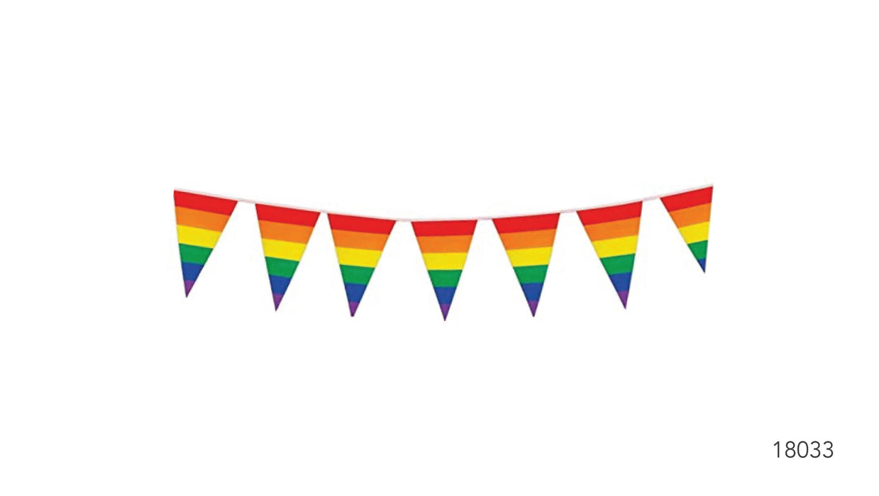 Rainbow Stripe Bunting Flag